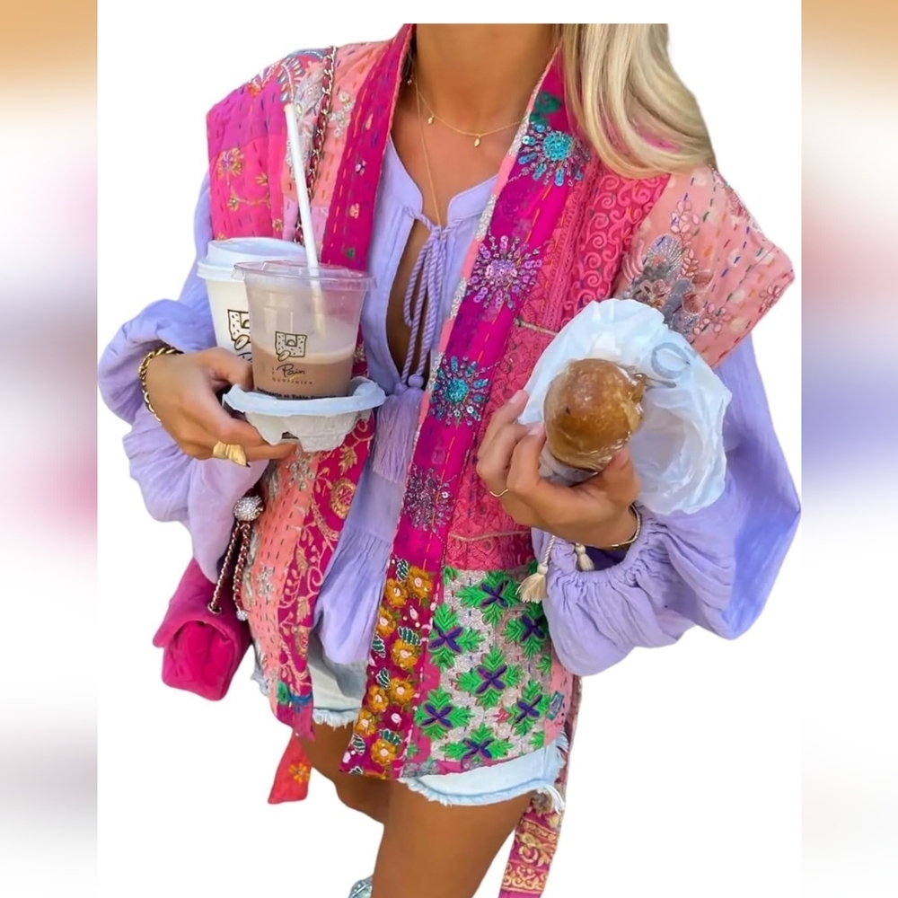 Amazon Multicolor Patchwork Vest